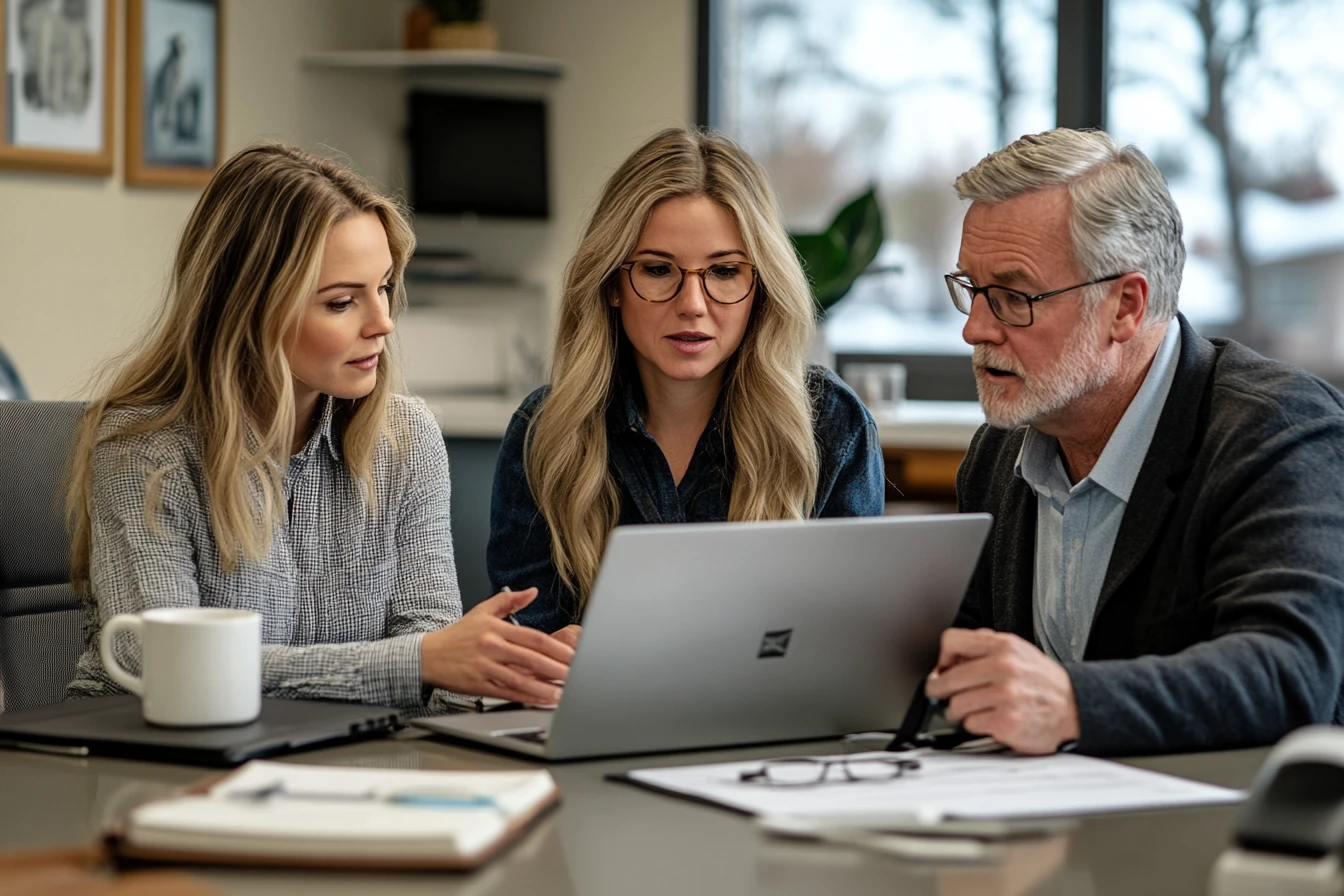 Veterinary practice owner and manager evaluating a cloud-based veterinary PIMS demo using a structured question checklist.