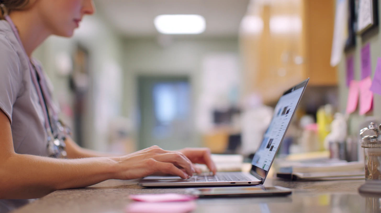 Practice manager drafting a PIMs reference request in an online community to evaluate veterinary practice management software.