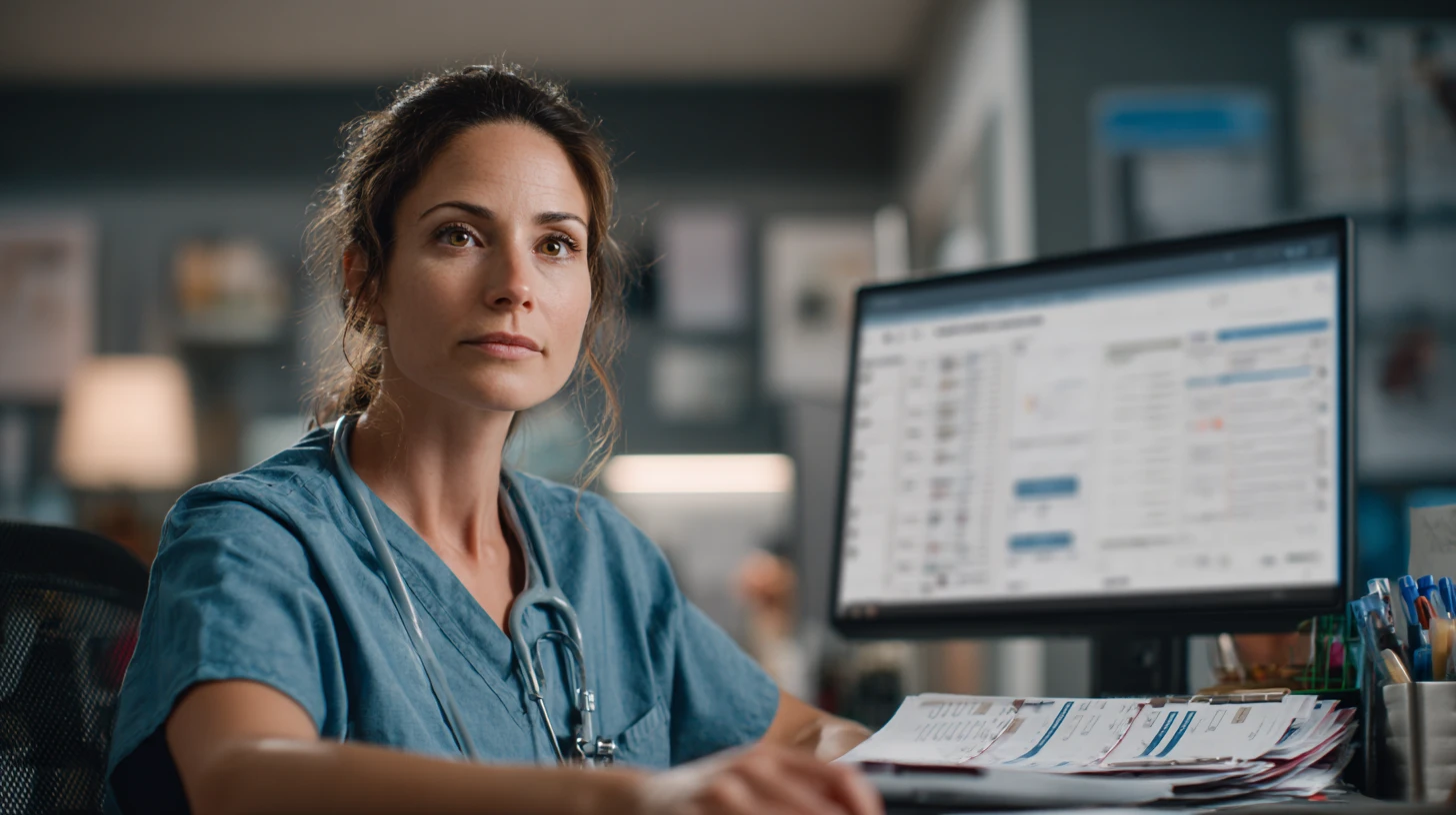 Medical director acting as the veterinary AI scribe program owner, reviewing configuration, audit sampling results, and issue logs.