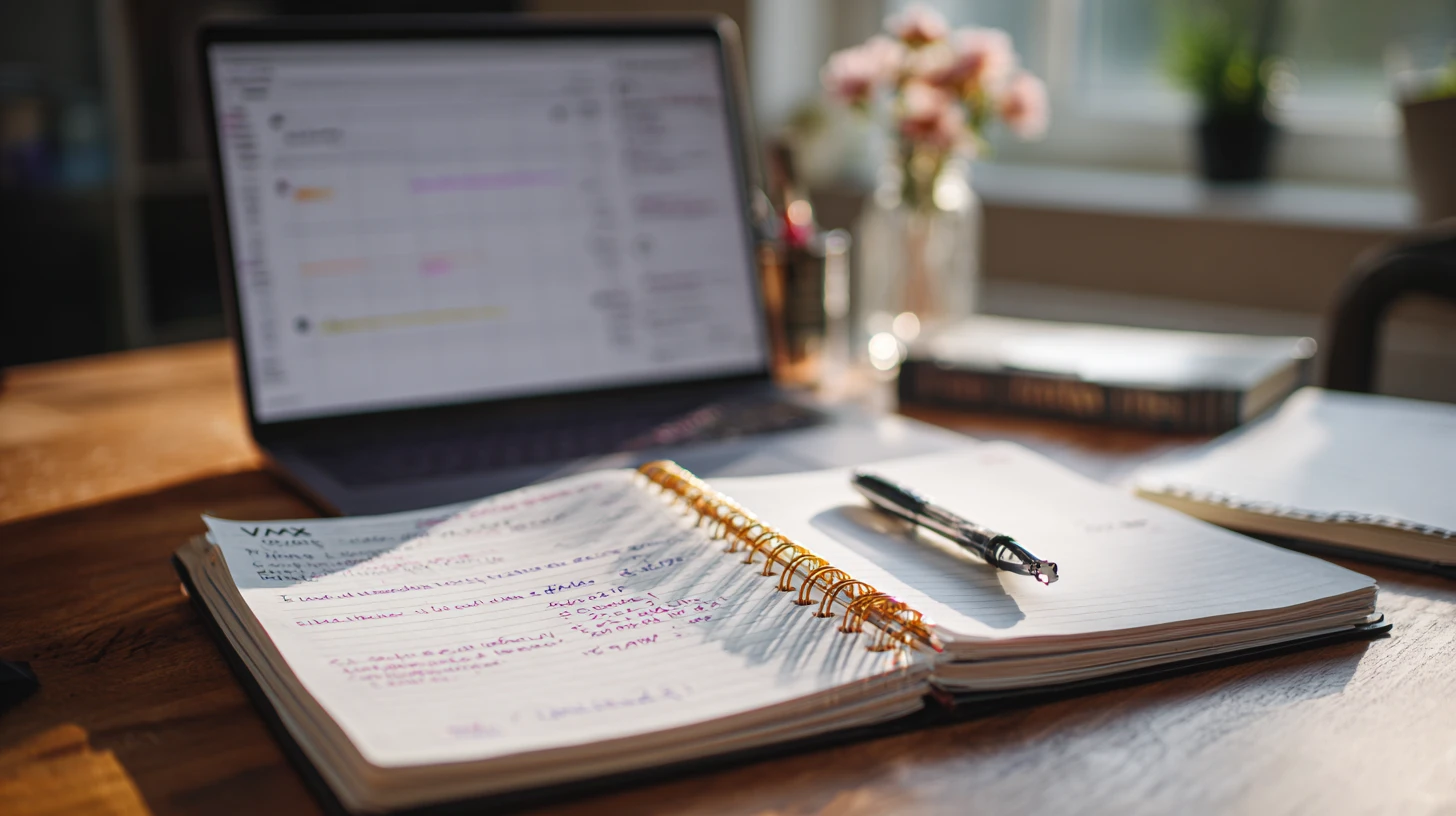 Practice manager writing top bottlenecks and goals before VMX 2026 to evaluate software and marketing